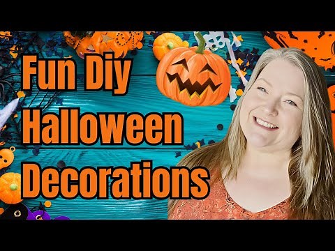 Fun DIY Halloween Decorations ~ Great Halloween Night or Halloween Party Dollar Tree Halloween DIYs