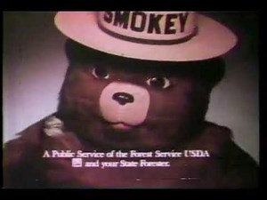 Smokey Bear PSA - Don't Treat Fire Like a Toy
