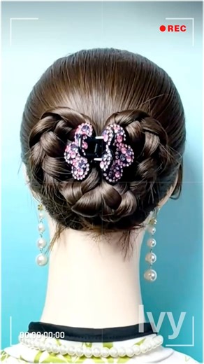 Elegant & Easy Hairstyles for Any Occasion 🌸 #Updo #HairTutorial #hairstyle | Ivy hairclips