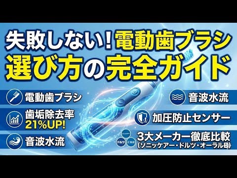 【AI解説】【ガジェット】『電動歯ブラシ』：科学的根拠と最新のトレンドに基づいた電動歯ブラシの選び方