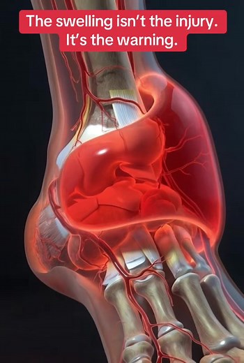 An ankle sprain isn’t just a twist. Inside your ankle, strong ligaments are suddenly stretched beyond their limit. Tiny fibers tear. Inflammation spreads. The joint loses stability. That’s why you feel pain even when standing still. Mild sprains can still let you walk — but every step pulls on damaged tissue, slowing healing. Severe sprains? The ligament can partially tear, making the ankle weak, swollen, and unstable. What looks like “just a sprain” is actually your body fighting internal damag