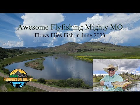 Awesome Fly fishing on the Missouri River Near Craig, MT - Flows, hot flies and great fish!!