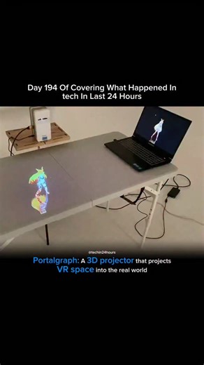 Tech in 24 hours on Instagram: "Portalgraph: A 3D projector that projects VR space into the real world Join Telegram(link in bio) to get source link  #tech #techenthusiast #technews24h #technology #technews #techgeek #techblogger #techlover #technologynews #technologyblog"