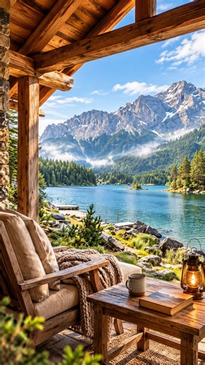 Imagine Waking Up Here 🏔️ Peaceful Mountain Lake #Shorts