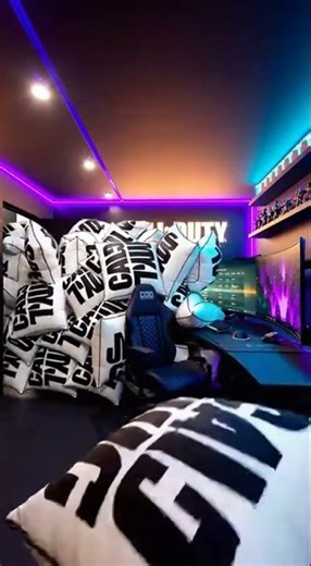 🔥🎮 Explosive Call of Duty Gaming Room 4K | Sit, Play & Stream the Ultimate ExtraLight #callofduty
