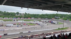 The start of our TN SpeedSport Pure Stocks race. With Carl Porter Sr. taking the win in the end! | Fairgrounds Speedway Nashville