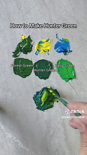 How to Create Hunter Green Paint with Primary Colors