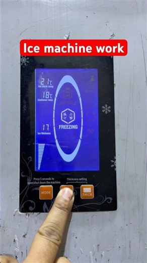 Ice machine thickness settings #shorts#trending#icemachine#viral#hvac #tecnician