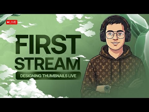 DESIGNING THUMBNAILS LIVE ! FIRST STREAM | Arnab.dzns