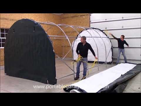 How to install replacement cover for portable garage storage shelter