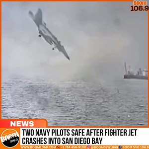 Two Navy pilots are expected to be okay after their military fighter jet crashed into San Diego Bay on Wednesday. According to officials, the pilots ejected moments before the aircraft went down in the water. They were the only individuals aboard the jet, which CBS reports was a specialized variant of the F/A-18F Super Hornet. The crash created what authorities described as a “large debris field” near Naval Air Station North Island, part of Naval Base Coronado. The cause of the crash is currentl