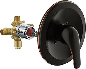 Design House 594911 Middleton II Transitional Single-Handle Shower Valve Trim with Escutcheon for Bathroom, Oil Rubbed Bronze