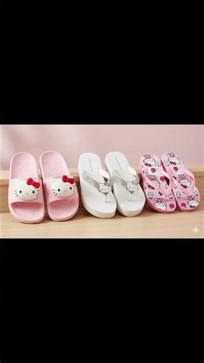 Sanrio Hello Kitty Themed Sandals - AI Design #sanrio #hellokitty #kuromi #mymelody #cinnamoroll