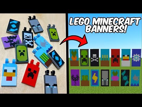 I made Every LEGO Minecraft banner in Minecraft! (Tutorial)