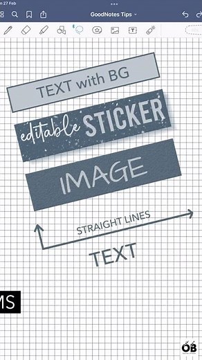 How to align crooked items in GoodNotes | GoodNotes tips #Shorts