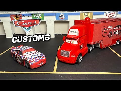 How I Made Dale Earnhardt Jr’s Hauler & Victory Lane Custom | Disney Cars Diecast