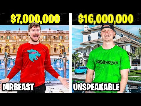 10 Richest YouTubers of 2023! (Unspeakable, MrBeast & Preston)