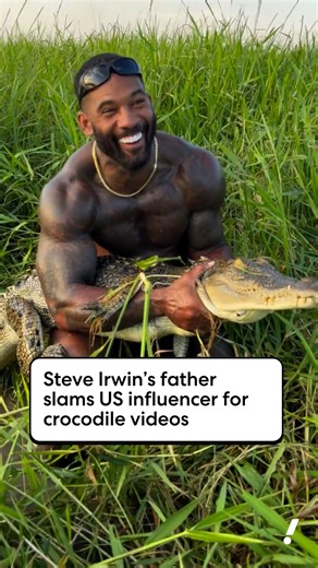 4.2K views · 30 reactions | Steve Irwin’s father slams US influencer for ‘disgusting’ crocodile video | Yahoo News Australia | Facebook