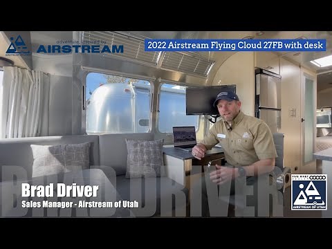 Airstream Flying Cloud 27FB with desk walk-through