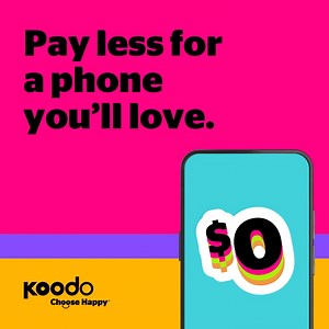 9.5K views · 293 reactions | Upgrading for nothing upfront is proof that a little goes a long way. Get a $0 phone with the Tab at Koodo. | Koodo | Facebook