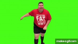 Nikocado Avocado dancing green screen (extended) on Make a GIF