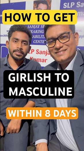 How To Get Deep Base Voice From Girlish Within 8 Day | By #SLPSanjaykumar An AIIMS Delhi Alumnus