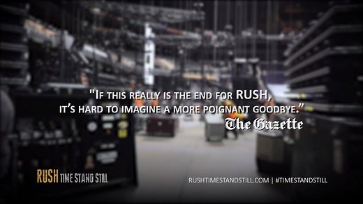 "Time Stand Still is not only a good story, but it helps to explain why this band has mattered to so many people, in so many countries, for so many decades…” - The Huffington Post Available 11/18. Pre-order now - Rush Backstage Club: http://rushbackstage.com/ Amazon DVD/Blu-Ray: http://smarturl.it/RushTSSBD Best Buy (with GUMBY keychain): http://smarturl.it/RushTSSBestBuyBD Newbury Comics (with poster signed by filmmakers): http://smarturl.it/RushTSSNewbury FYE (with commemorative poster): http: