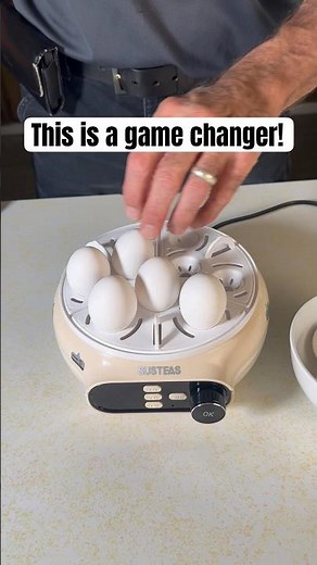 Cooking hard boiled eggs has never been a breeze with this egg steamer! #smartcooker