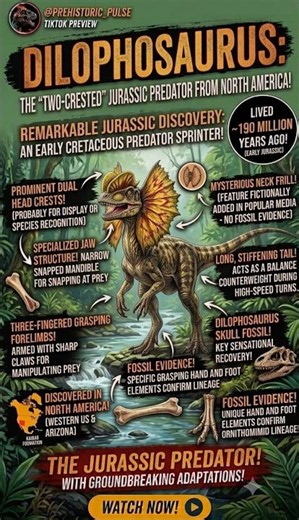 Dilophosaurus – The Double Crested Predator of the Early Jurassic #dinosaur #cadborosaurus #dinodigs