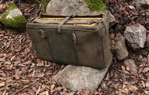 Ammunition bag and ammunition box for the German MG34/42 machine gun from World War II, Roman Boroshnevyi