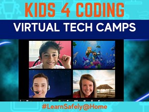 KIDS 4 CODING | Virtual Summer Tech Camps | #LearnSafely@Home!