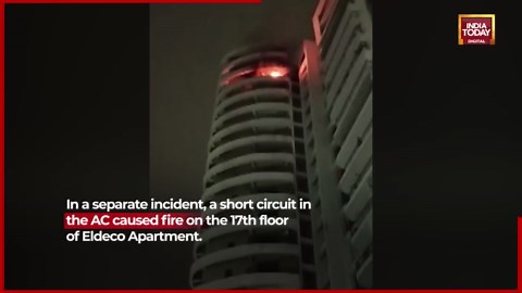 Video: AC blasts shake Ghaziabad, Noida amid blazing heatwave