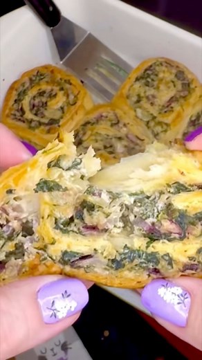 102K views · 512 reactions | Spinach artichoke dip rolls are the...