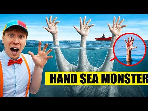 MY DRONE found HAND SEA MONSTER in real life