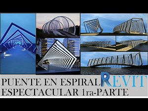 ⭐COMO HACER PUENTE ESPIRAL ESPECTACULAR PARTE1 REVIT🔥
