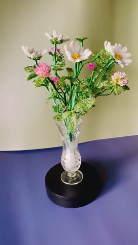 Handmade French Beaded Flower Bouquet – Daisy Bead Flowers, Forever Flowers, Unique Gift, Floral Home Decor - Etsy