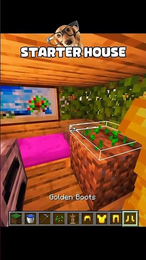 The Ultimate 1-Chunk Starter House in Minecraft! 🏡🌱 #shorts