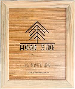 Rustic Wooden Picture Frame 11x14 Inch - Natural Solid Eco Distressed Wood for Wall Mounting Photo Frame