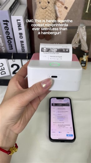 For all the Vinted girls... print your shipping labels out from the mini printer. No ink needed - USB charger and comes with 5 rolls of sticky paper and 5 normal paler #vinted #foryou #miniprinter