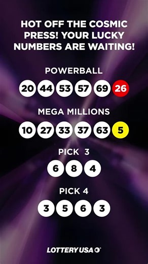 Lottery USA on Instagram: "Why pick when you can get fresh numbers served hot before every draw? 🎯 Create a free Lottery USA account and choose the games you love. Your Lucky Numbers are automatically generated before every draw. Just log in, open Lucky Numbers in your profile, and check what fate served up. No taps. No stress. Ready to see yours? 👀 Register here:👉https://lotto.click/register #LuckyNumbers #LotteryUSA #PlayResponsibly"