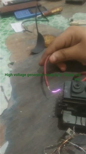 ⚡👇“5cm High Voltage Arcs ⚡ Flyback Transformer Built by a 15 year old boy