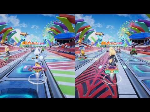 Sonic Racing: CrossWorlds 2-Player Split Screen Local Co-Op PS5 Gameplay (Tangle & Whisper)