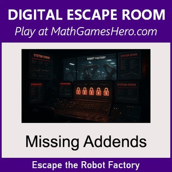 Missing Addends | Digital Math Escape Room Game