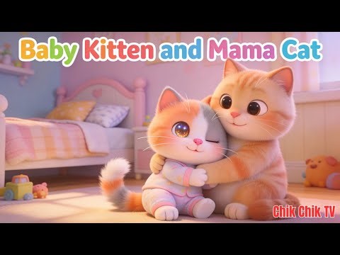 Baby Kitten Bedtime Story 😴 | Calm Sleep Lullaby for Kids #kitten #cat #catvideos #kittens #cartoon