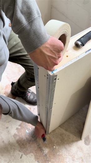 Efficient Drywall Finishing with Metal Corner Bead