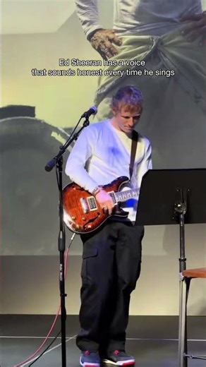 Ed Sheeran has a voice that sounds honest every time he sings #youtubeshorts #shorts