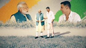 1.2M views · 29K reactions | While the whole country is talking elections and politics, here’s a breather. Privileged to have done this candid and COMPLETELY NON POLITICAL freewheeling conversation with our PM Narendra Modi. Watch it at 9AM tomorrow via ANI for some lesser known facts about him! | Akshay Kumar | Facebook