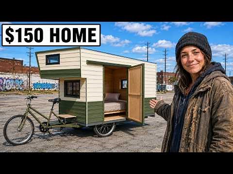 What It’s Actually Like Living Inside the $150 Bike Campers Saving Homeless People