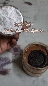 Zepto Cafe Triple Chocolate Mousse Review | Worth Buying? Honest Taste Test 🍫 #zeptocafe