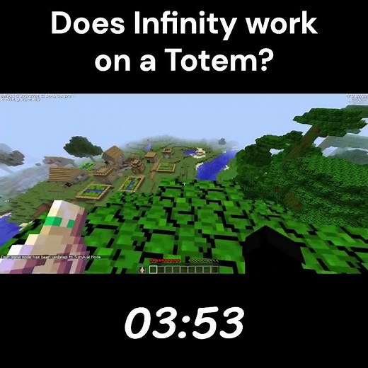 What Happens if You Put Infinity on a Totem in Minecraft?